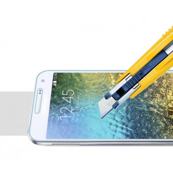 Ультратонкое износоустойчивое сколостойкое олеофобное защитное стекло-пленка для Samsung Galaxy E5