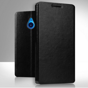 Чехол флип подставка водоотталкивающий для Microsoft Lumia 640 XL Черный