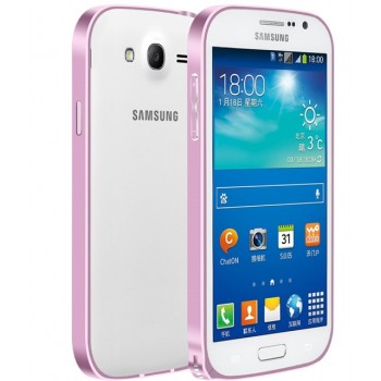 Металлический бампер для Samsung Galaxy Grand / Neo Розовый