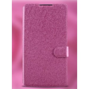 Текстурный чехол флип подставка с защелкой на пластиковой основе для LG G4 Пурпурный