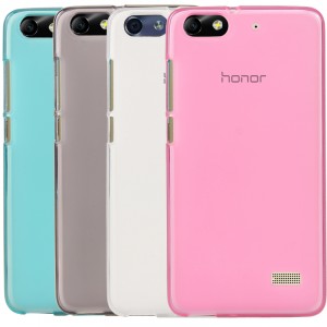 Силиконовый матовый полупрозрачный чехол для Huawei Honor 4C