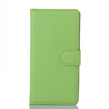 Чехол портмоне подставка с защелкой для Sony Xperia Z3+ Зеленый