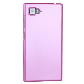 Пластиковый матовый чехол Металлик для Lenovo Vibe Z2 Розовый