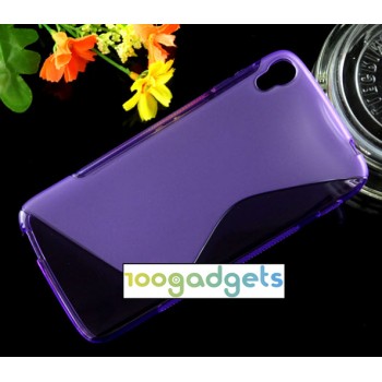 Силиконовый S чехол для Alcatel One Touch Idol 3 (5.5) Фиолетовый