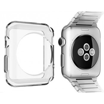 Силиконовый транспарентный чехол для Apple Watch Series2 42мм