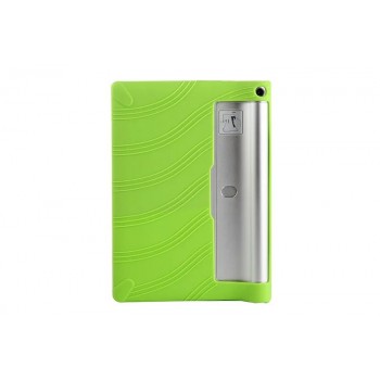 Силиконовый матовый текстурный чехол для Lenovo Yoga Tablet 2 10 Зеленый