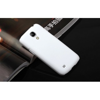 Пластиковый непрозрачный матовый чехол для Samsung Galaxy S4 Mini Белый