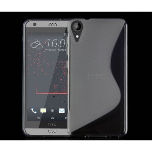 Силиконовый матовый полупрозрачный чехол с дизайнерской текстурой S для HTC Desire 825 