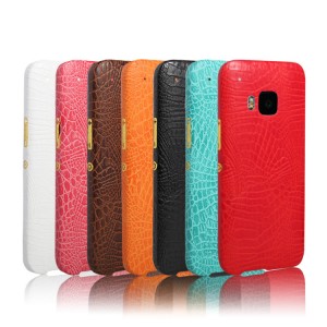 Чехол задняя накладка для HTC One M9 с текстурой кожи