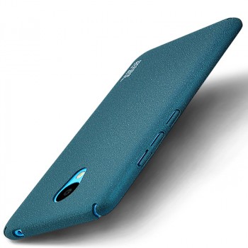 Пластиковый непрозрачный матовый чехол с улучшенной защитой элементов корпуса для Meizu M3s Mini Синий