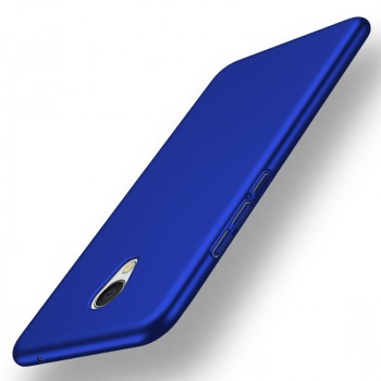Пластиковый непрозрачный матовый чехол с улучшенной защитой элементов корпуса для Meizu MX6  Синий