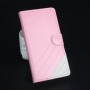 Чехол горизонтальная книжка подставка текстура Линии на силиконовой основе с отсеком для карт на магнитной защелке для Lenovo A536 Ideaphone, цвет Розовый