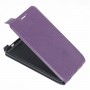 Винтажный чехол вертикальная книжка на силиконовой основе с отсеком для карт на магнитной защелке для Huawei Y6II, цвет Пурпурный