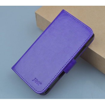 Чехол портмоне подставка на клеевой основе на магнитной защелке для Oukitel U7 Pro Фиолетовый