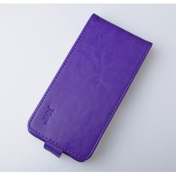 Чехол вертикальная книжка на клеевой основе на магнитной защелке для Oukitel U7 Pro Фиолетовый