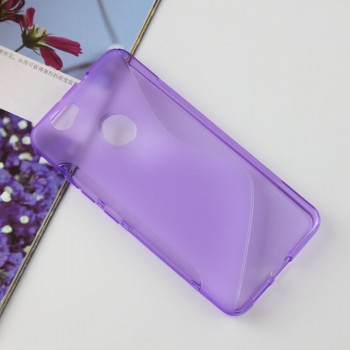 Силиконовый матовый полупрозрачный чехол с дизайнерской текстурой S для Huawei Nova  Фиолетовый