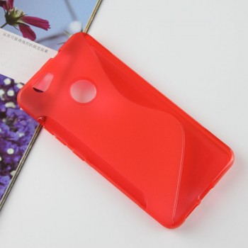 Силиконовый матовый полупрозрачный чехол с дизайнерской текстурой S для Huawei Nova  Красный