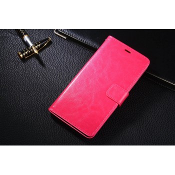 Винтажный чехол портмоне подставка на магнитной защелке для Meizu U20 Розовый