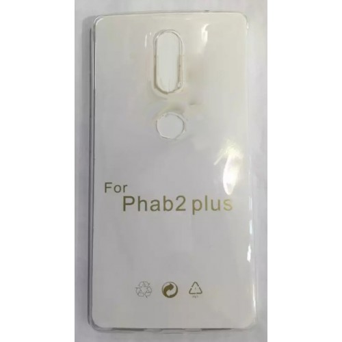 Силиконовый глянцевый транспарентный чехол для Lenovo Phab 2 Plus