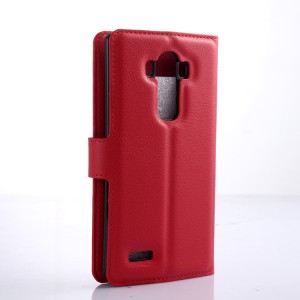 Чехол портмоне подставка на магнитной защелке для LG G4 Красный
