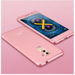 Сборный матовый пластиковый чехол для Huawei Honor 6X Розовый