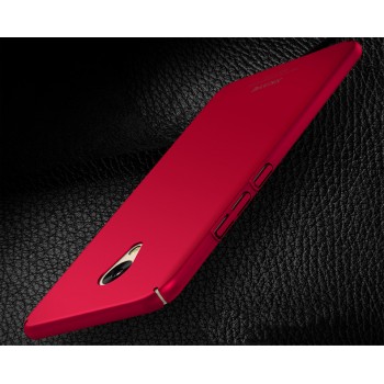 Пластиковый непрозрачный матовый чехол с улучшенной защитой элементов корпуса для Meizu M5 Note Красный
