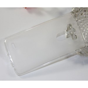 Силиконовый матовый полупрозрачный чехол для LG G3 (Dual-LTE) Белый
