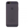 Силиконовый матовый полупрозрачный чехол для Iphone 5/5s/SE, цвет Черный