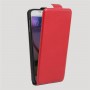 Чехол вертикальная книжка на силиконовой основе с отсеком для карт на магнитной защелке для Samsung Galaxy S6, цвет Красный