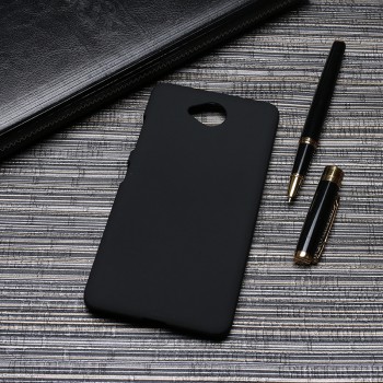 Пластиковый непрозрачный матовый чехол для Microsoft Lumia 650  Черный