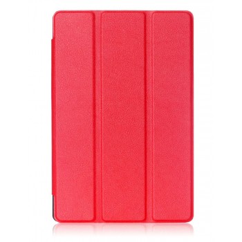 Сегментарный чехол книжка подставка на непрозрачной поликарбонатной основе для ASUS ZenPad 3S 10 Красный