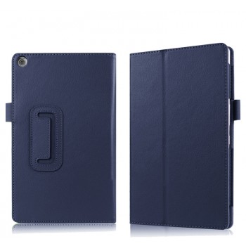 Чехол книжка подставка с рамочной защитой экрана и крепежом для стилуса для ASUS ZenPad 3S 10 Синий