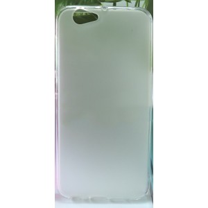 Силиконовый матовый полупрозрачный чехол для HTC One A9S Белый