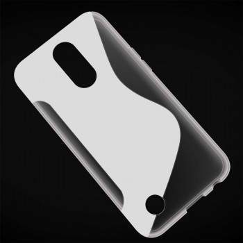Силиконовый чехол с дизайнерской текстурой S для LG K10 (2017) Белый