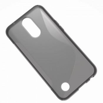 Силиконовый чехол с дизайнерской текстурой S для LG K10 (2017) Серый
