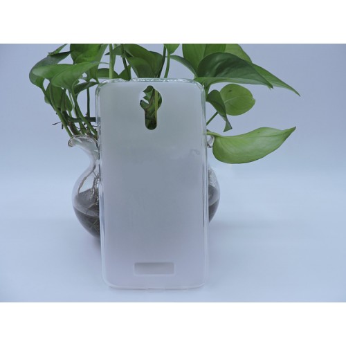Силиконовый матовый полупрозрачный чехол для Acer Liquid Zest Plus, цвет Белый