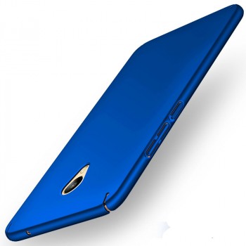 Пластиковый непрозрачный матовый чехол с улучшенной защитой элементов корпуса для Meizu M5s Синий