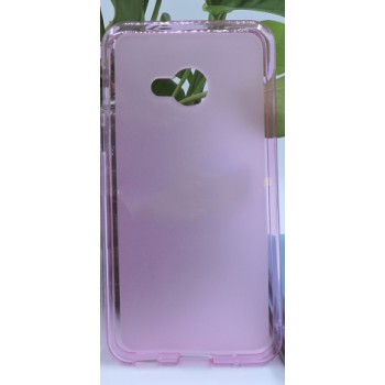 Силиконовый матовый полупрозрачный чехол для HTC U Play Розовый