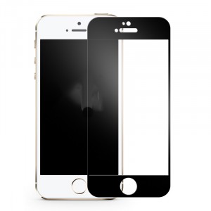 3D полноэкранное ультратонкое износоустойчивое сколостойкое олеофобное защитное стекло для Iphone 5/5s/5c/SE Черный
