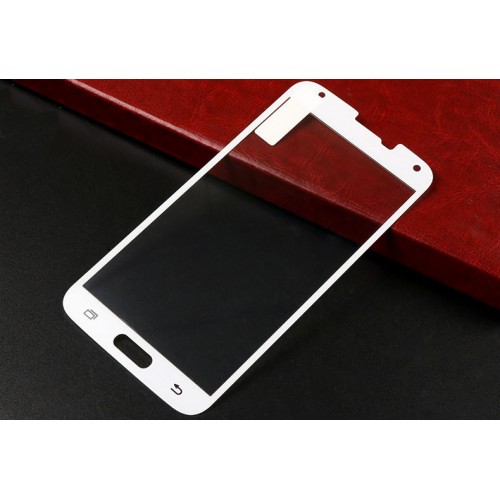 3D полноэкранное ультратонкое износоустойчивое сколостойкое олеофобное защитное стекло для Samsung Galaxy S5 (Duos), цвет Белый