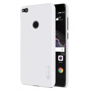 Пластиковый непрозрачный матовый нескользящий премиум чехол для Huawei Honor 8 Lite Белый