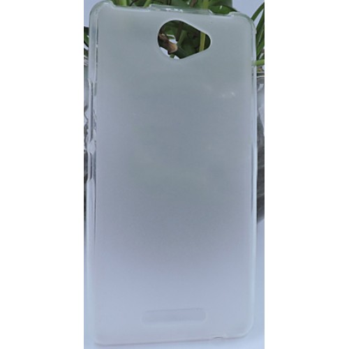 Силиконовый матовый полупрозрачный чехол для BQ Aquaris U Lite, цвет Белый