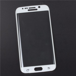 3D полноэкранное ультратонкое износоустойчивое сколостойкое олеофобное защитное стекло для Samsung Galaxy S6 Edge Белый