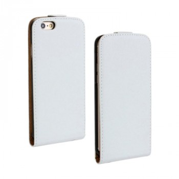 Чехол вертикальная книжка на пластиковой основе на магнитной защелке для Iphone 6/6s Белый