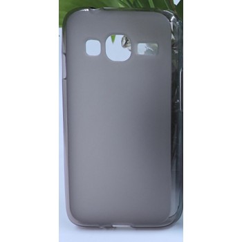 Силиконовый матовый полупрозрачный чехол с нескользящим софт-тач покрытием для Samsung Galaxy J1 mini Prime (2016) Черный