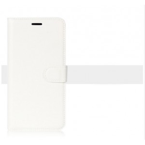 Чехол портмоне подставка на силиконовой основе на магнитной защелке для Alcatel U5 Белый
