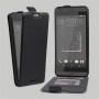 Чехол вертикальная книжка на силиконовой основе с отсеком для карт на магнитной защелке для HTC Desire 530/630, цвет Черный