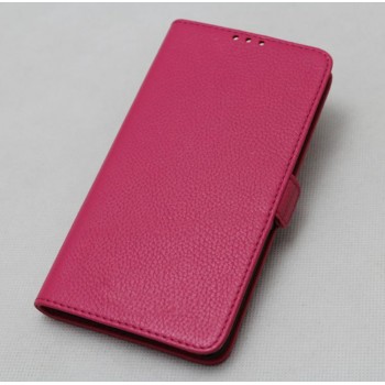 Кожаный чехол горизонтальная книжка подставка с крепежной застежкой для Sony Xperia L1 Пурпурный