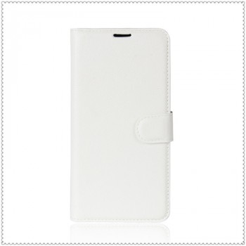 Чехол портмоне подставка для Samsung Galaxy Note 8 с магнитной защелкой и отделениями для карт Белый