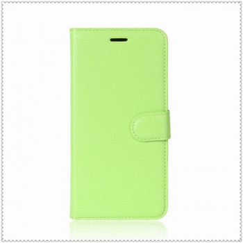 Чехол портмоне подставка для Samsung Galaxy Note 8 с магнитной защелкой и отделениями для карт Зеленый